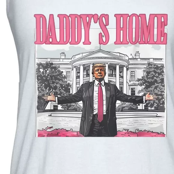 Daddys Home Vote Donald Trump 2024 Election Ladies Essential Flowy Tank