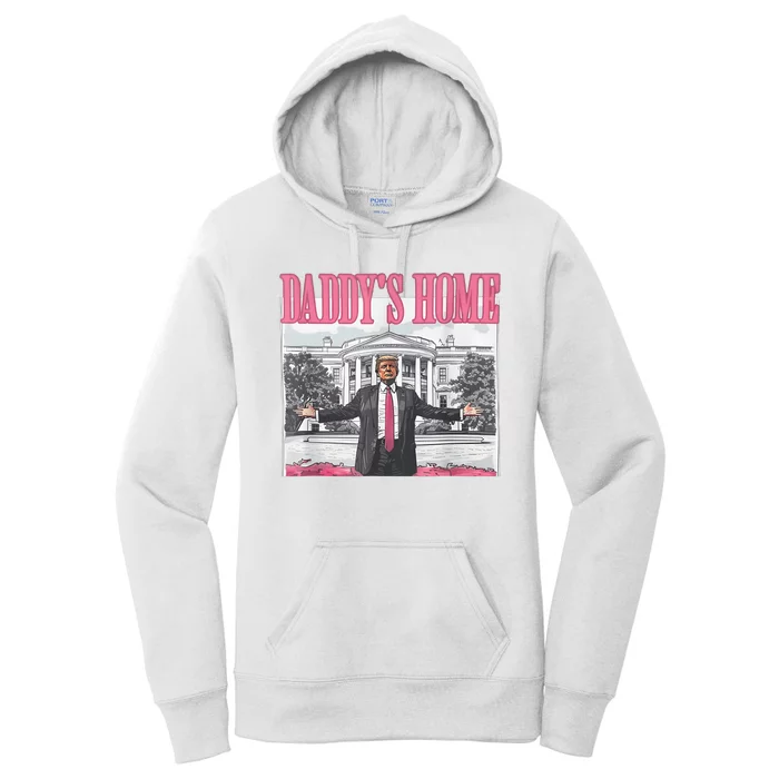 Daddys Home Vote Donald Trump 2024 Election Women's Pullover Hoodie