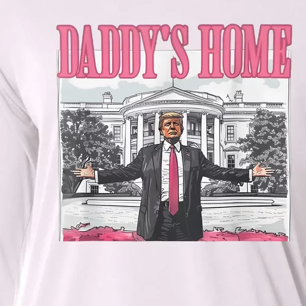 Daddys Home Vote Donald Trump 2024 Election Cooling Performance Long Sleeve Crew