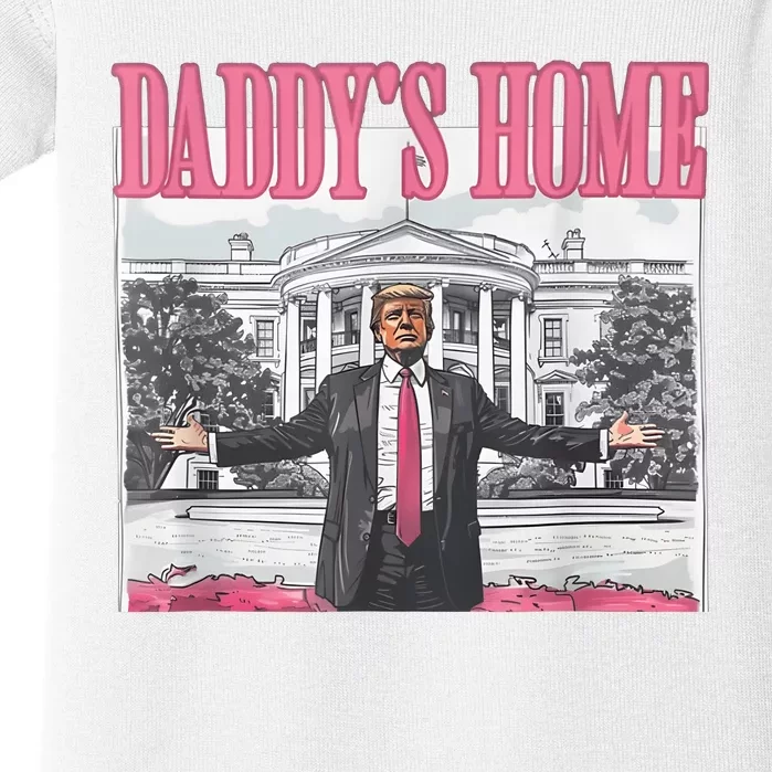 Daddys Home Vote Donald Trump 2024 Election Baby Bodysuit