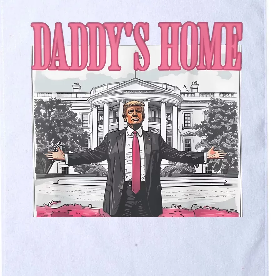 Daddys Home Vote Donald Trump 2024 Election Platinum Collection Golf Towel