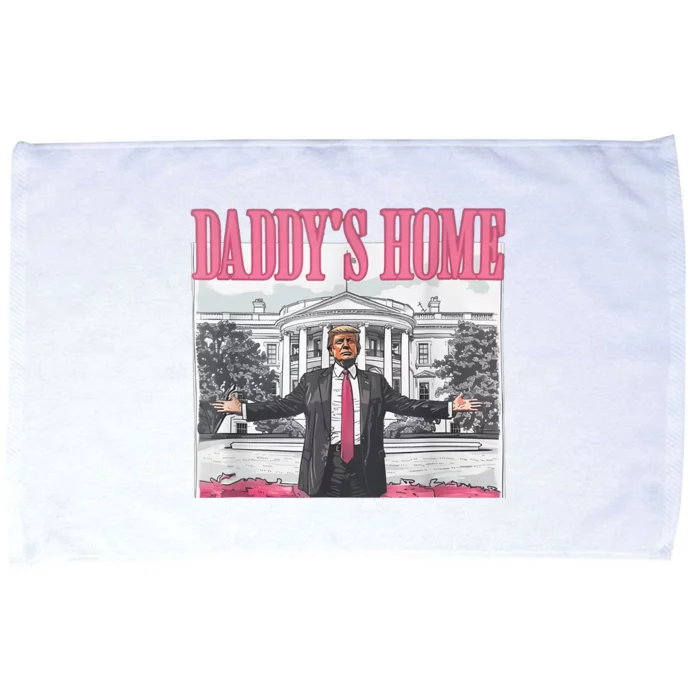 Daddys Home Vote Donald Trump 2024 Election Microfiber Hand Towel