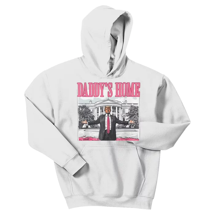 Daddys Home Vote Donald Trump 2024 Election Kids Hoodie