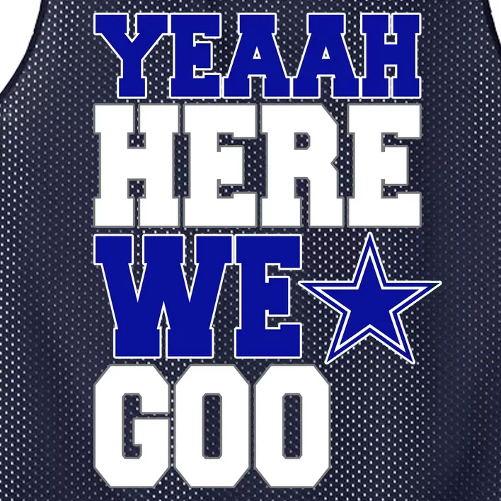 Dallas Here We Go Football Mesh Reversible Basketball Jersey Tank