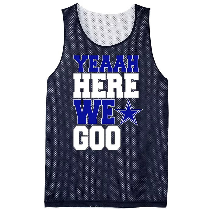 Dallas Here We Go Football Mesh Reversible Basketball Jersey Tank