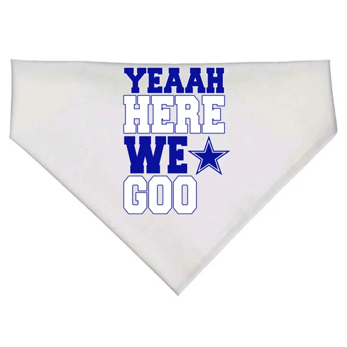 Dallas Here We Go Football USA-Made Doggie Bandana