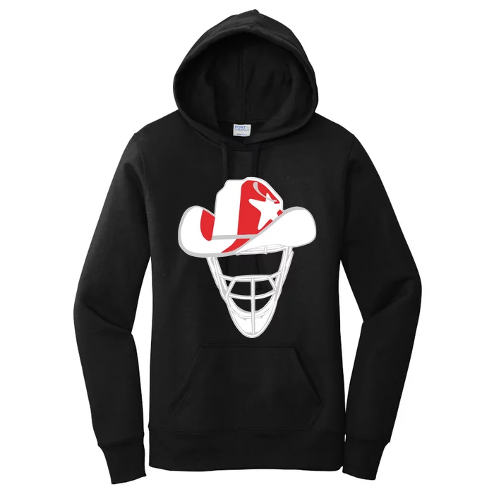 Derek Holland Wearing Texas Gold Lonestar Catchers Headbands Women's Pullover Hoodie