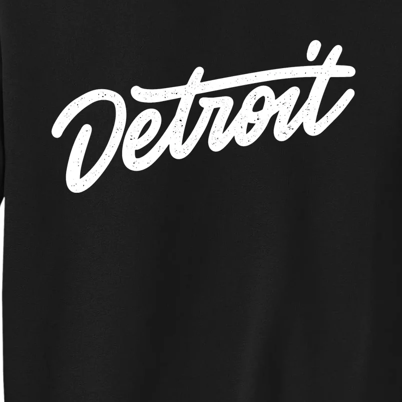 Detroit Hand Written Script Logo Sweatshirt