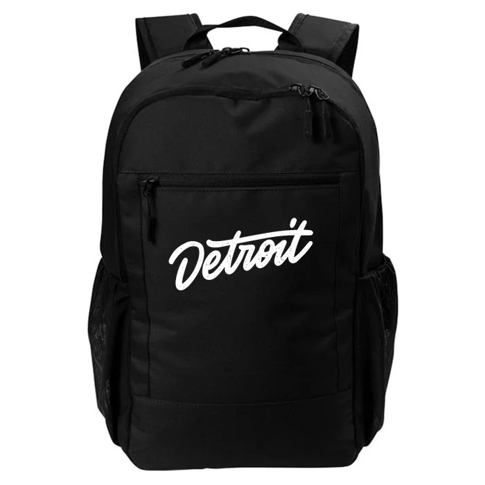 Detroit Hand Written Script Logo Daily Commute Backpack