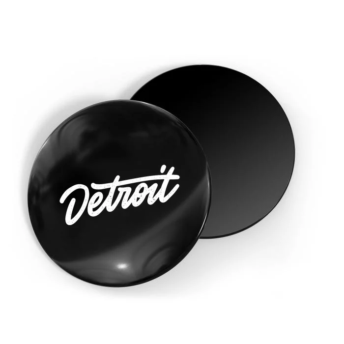 Detroit Hand Written Script Logo Magnet