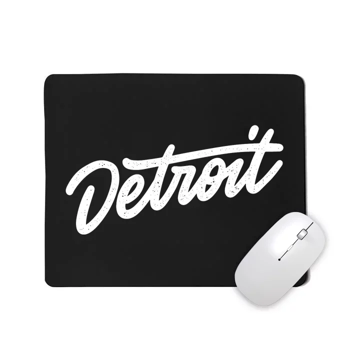 Detroit Hand Written Script Logo Mousepad