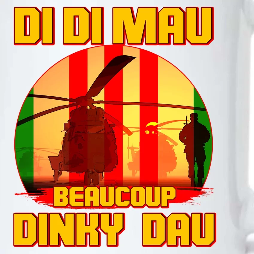 DI DI MAU Beaucoup Dinky Dau Vietnam Vet Black Color Changing Mug