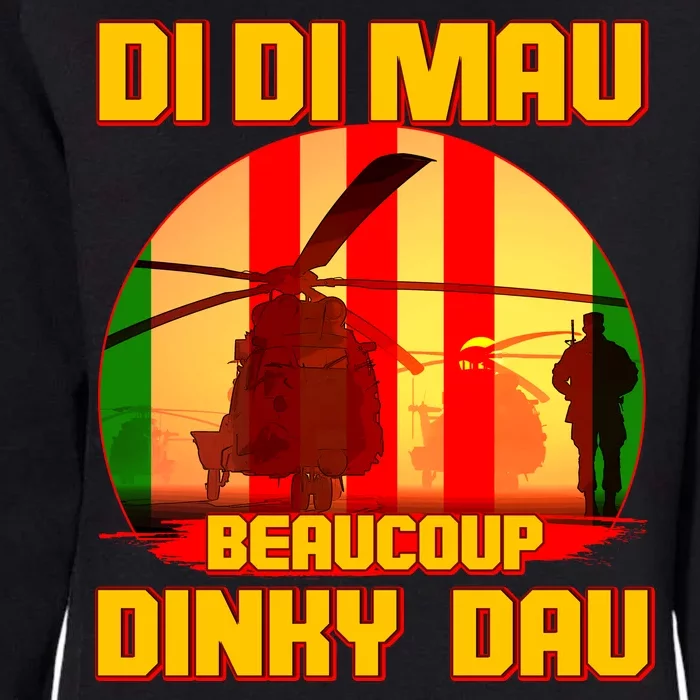 DI DI MAU Beaucoup Dinky Dau Vietnam Vet Womens California Wash Sweatshirt