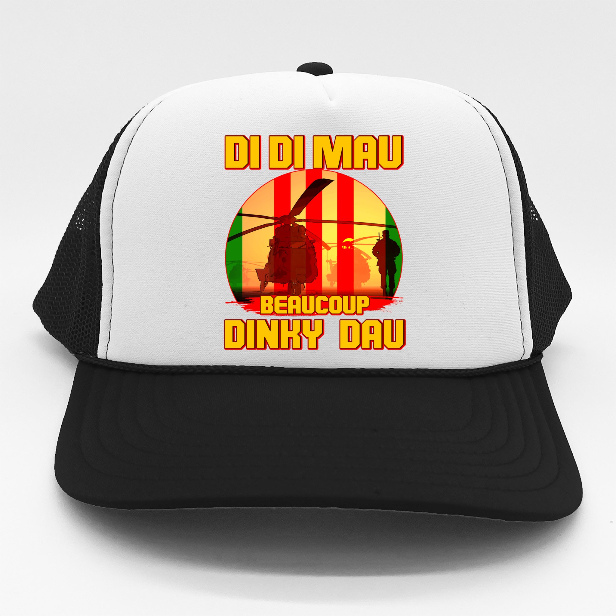 DI DI MAU Beaucoup Dinky Dau Vietnam Vet Trucker Hat | TeeShirtPalace