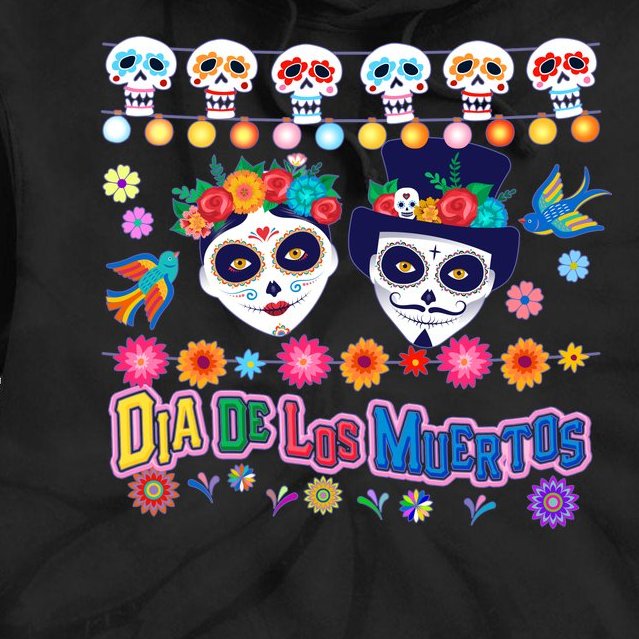 Dia De Los Muertos  Day of the Dead Tie Dye Hoodie