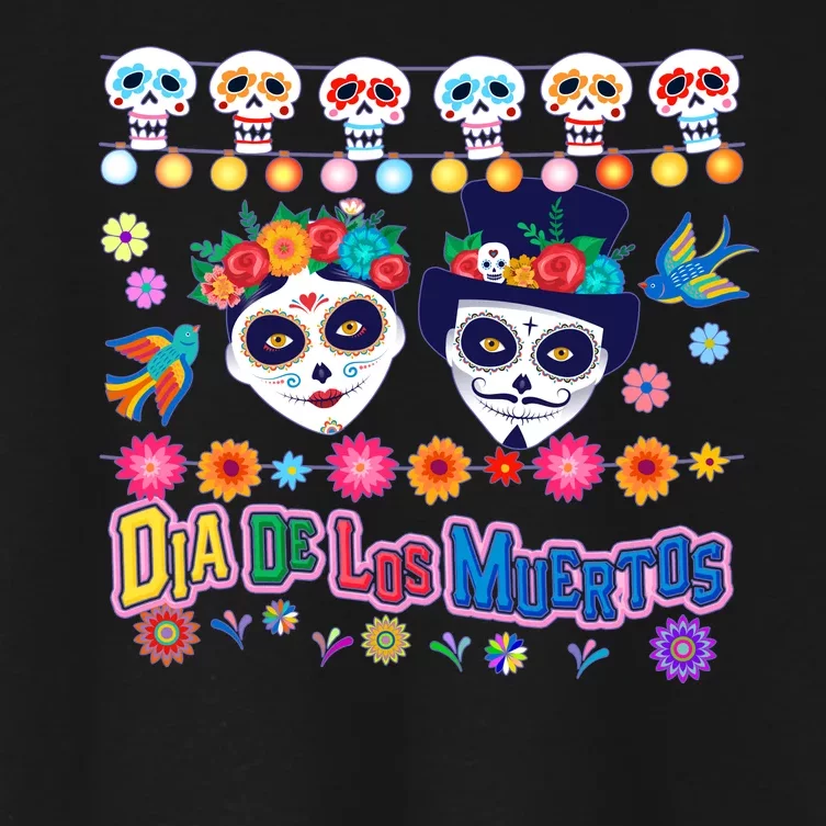 Dia De Los Muertos  Day of the Dead Women's Crop Top Tee