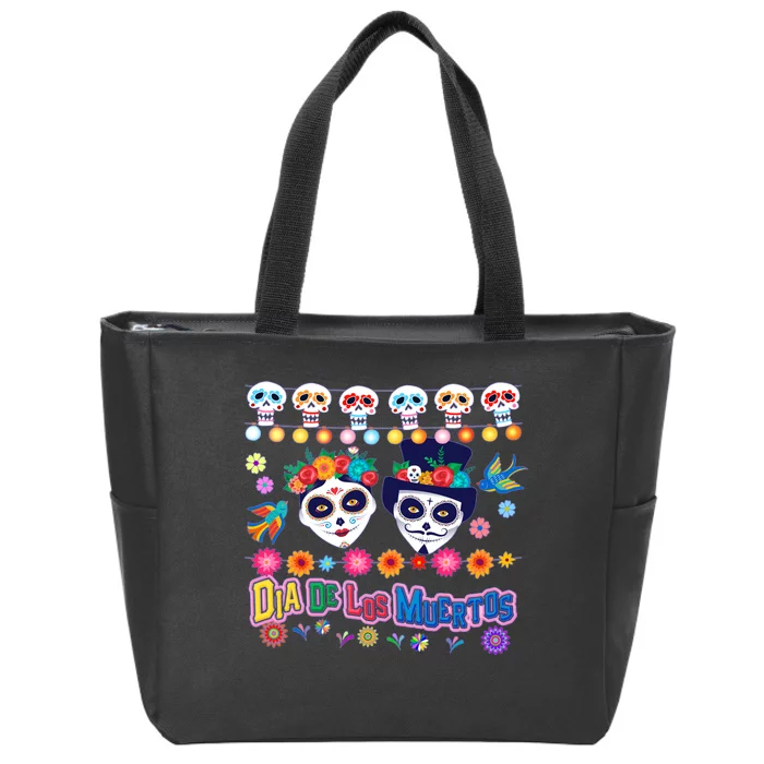 Dia De Los Muertos  Day of the Dead Zip Tote Bag