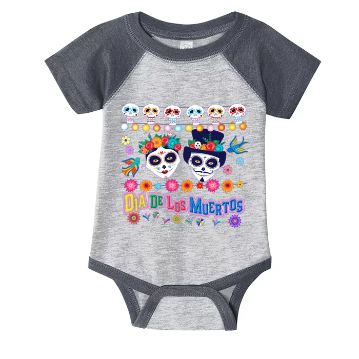 Dia De Los Muertos  Day of the Dead Infant Baby Jersey Bodysuit