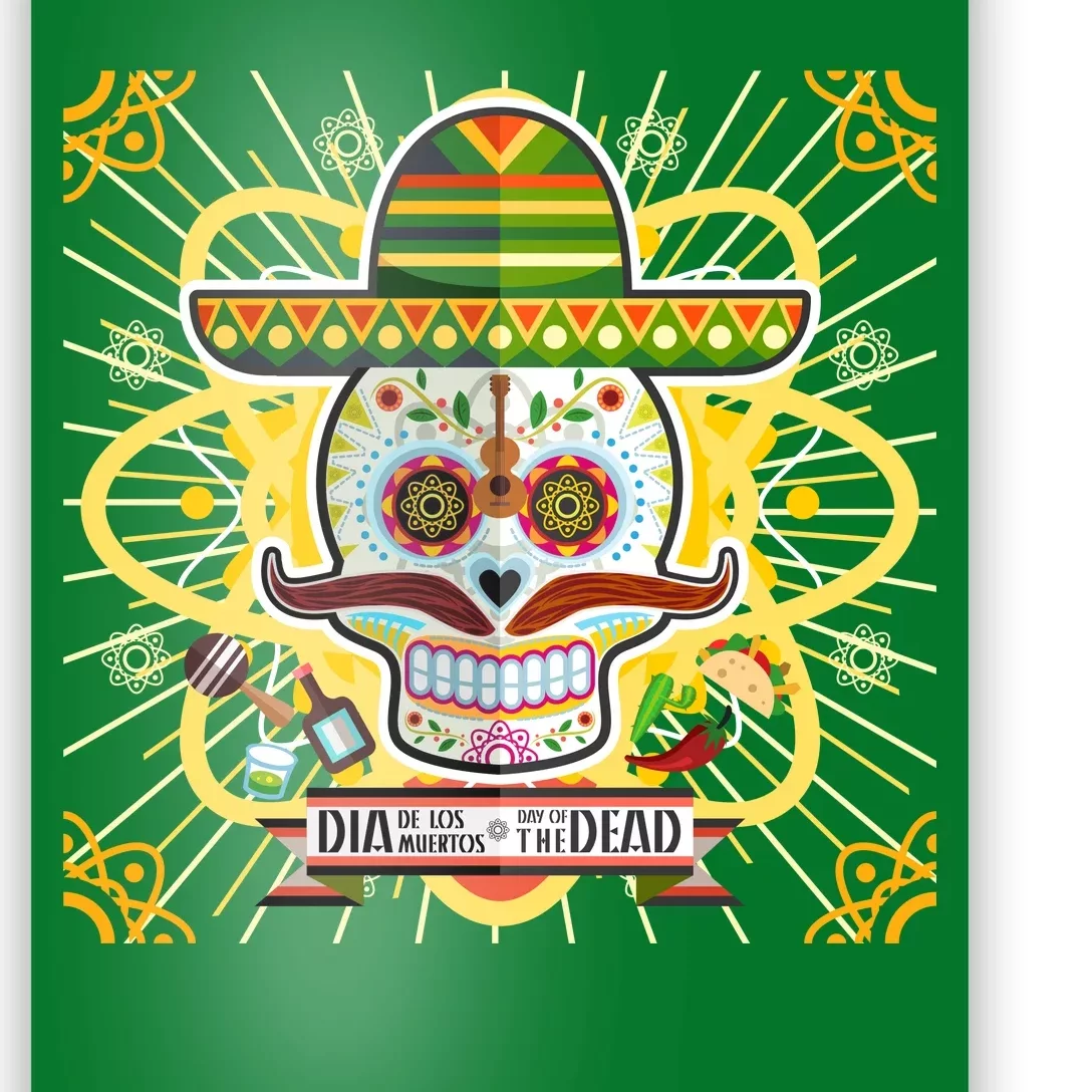 Dia De Los Muertos Day of the Dead Sugar Skull Poster