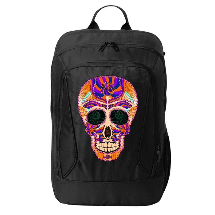 Dia de Muertos Mexican Skull City Backpack