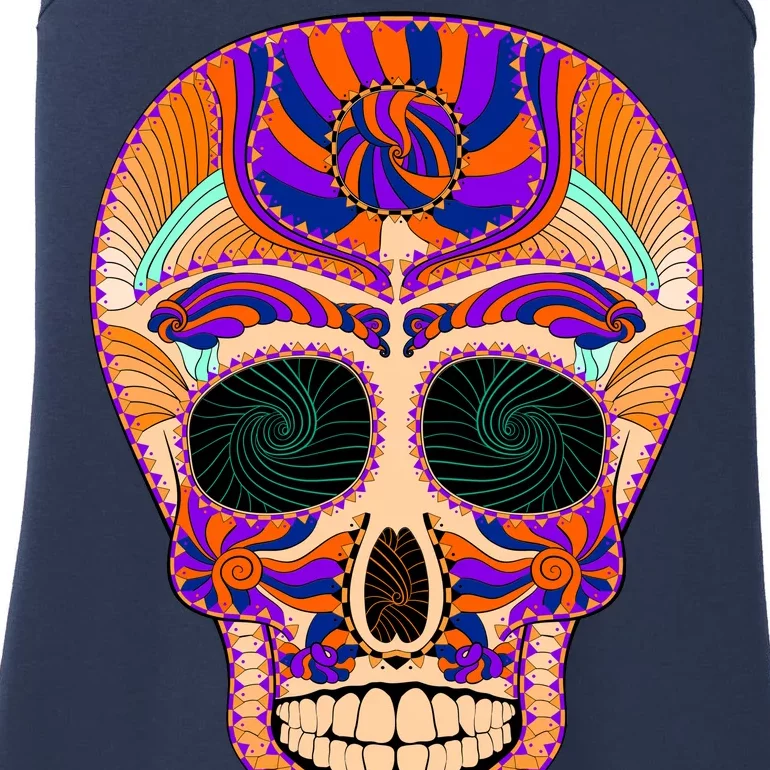 Dia de Muertos Mexican Skull Ladies Essential Tank