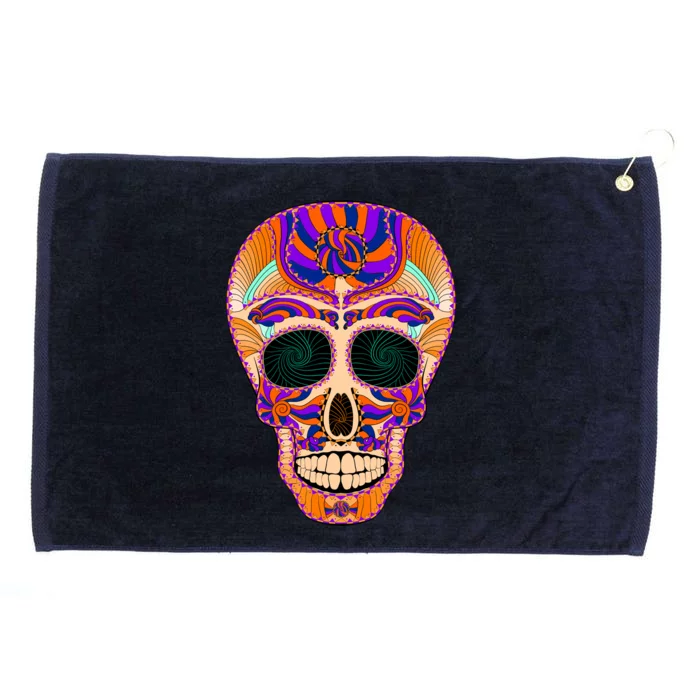 Dia de Muertos Mexican Skull Grommeted Golf Towel