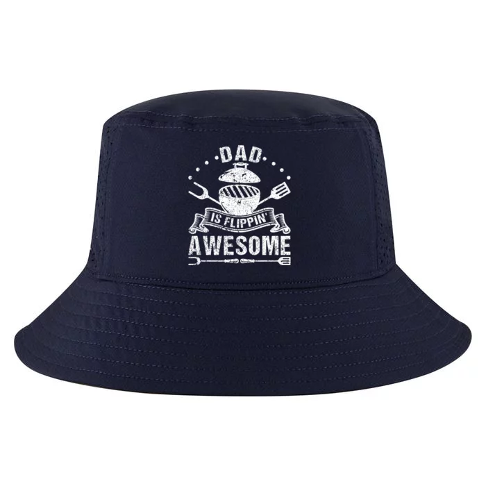 Dad Is Awesome Bbq Grilling Fathers Day Great Gift Cool Comfort Performance Bucket Hat