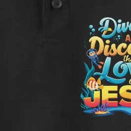 Dive In And Discover The Love Of Jesus Scuba Diving Vbs 2024 Dry Zone Grid Performance Polo