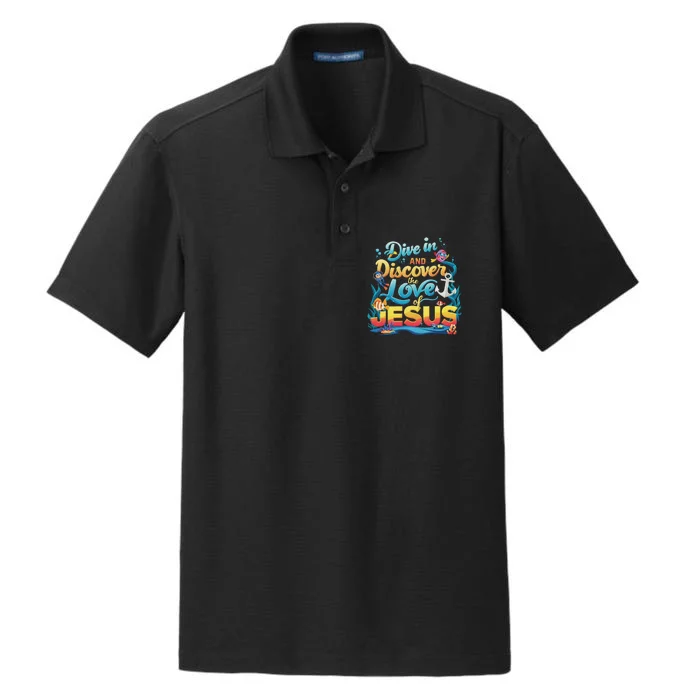 Dive In And Discover The Love Of Jesus Scuba Diving Vbs 2024 Dry Zone Grid Performance Polo