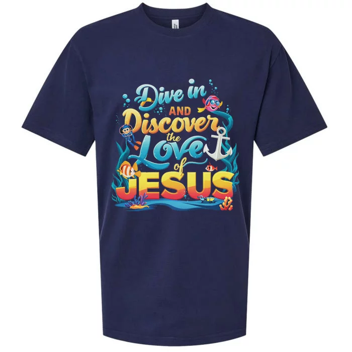 Dive In And Discover The Love Of Jesus Scuba Diving Vbs 2024 Sueded Cloud Jersey T-Shirt