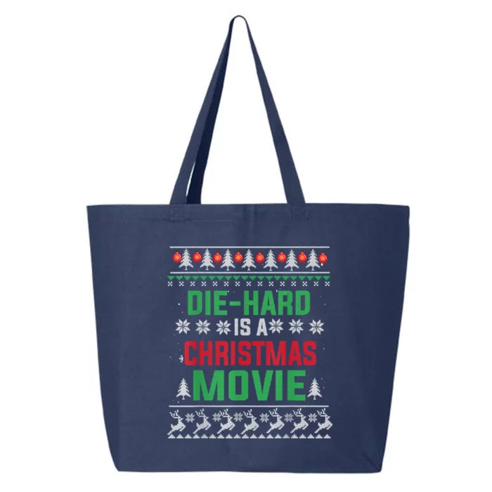 Diehard Is A Christmas Movie Funny Ugly Christmas Pajama Great Gift 25L Jumbo Tote