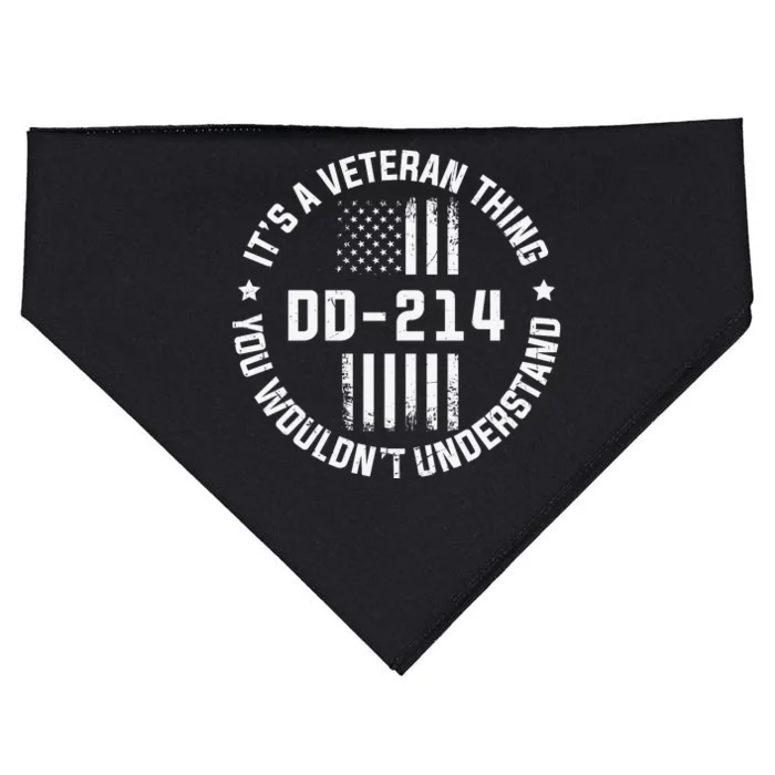 DD214 It's A Veteran Thing You Wouldn't Understand USA-Made Doggie Bandana