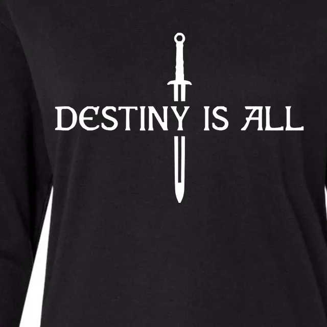 Destiny Is All Womens Cotton Relaxed Long Sleeve T-Shirt