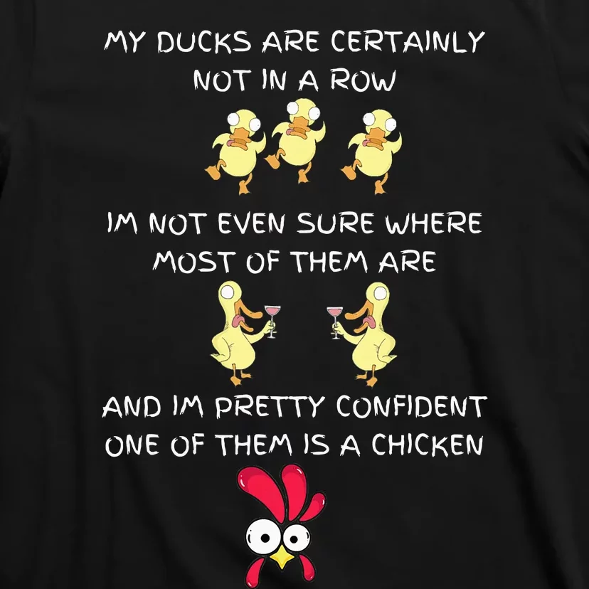 Ducks In A Row Novelty T-Shirt