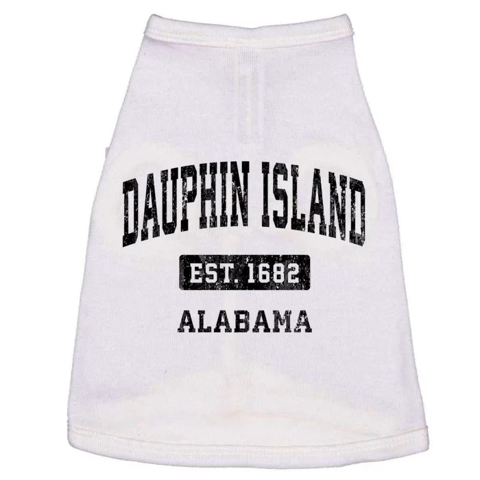 Dauphin Island Alabama Al Vintage Sports Established De Doggie Tank