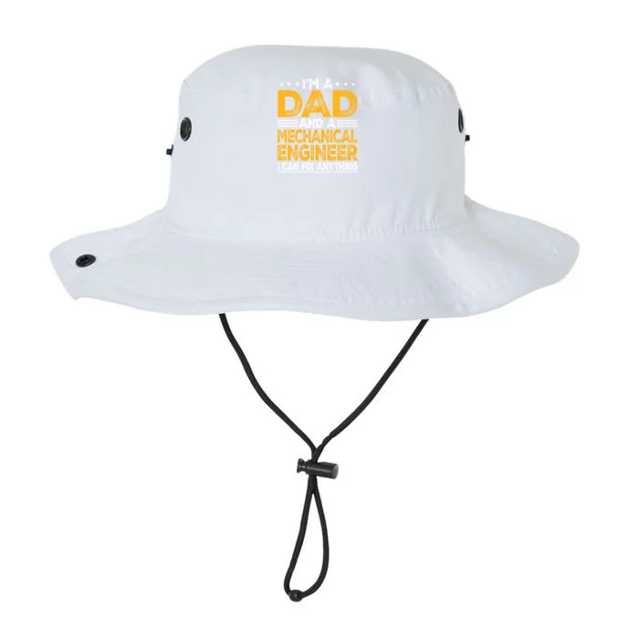 Distressed Im A Dad And A Mechanical Engineer Engineering Gift Legacy Cool Fit Booney Bucket Hat