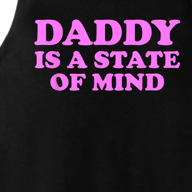 Daddy Is A State Of Mind Ladies Tri-Blend Wicking Tank