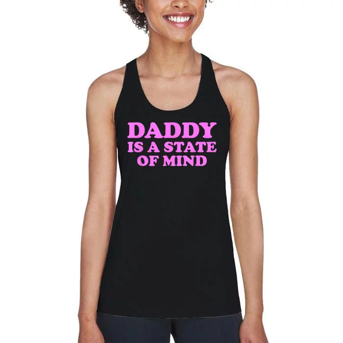 Daddy Is A State Of Mind Women's Racerback Tank