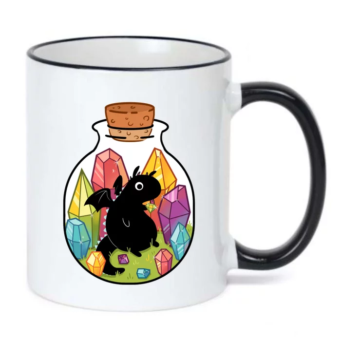 Dragon In A Bottle Black Color Changing Mug