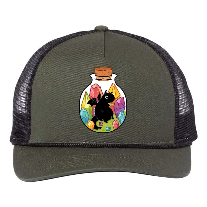 Dragon In A Bottle Retro Rope Trucker Hat Cap