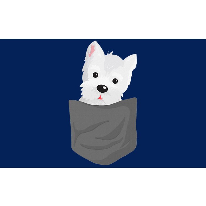 Dog In A Pocket Cute Westie Terrier Lover Puppy Bumper Sticker