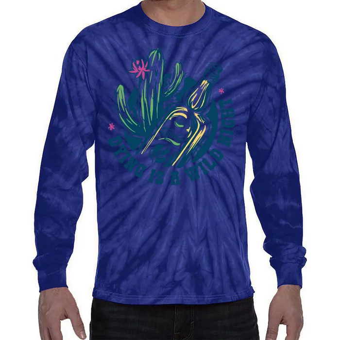 Dying Is A Wild Night Tequila Tie-Dye Long Sleeve Shirt