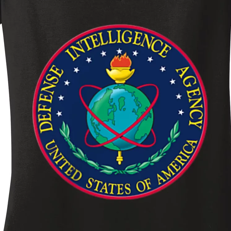 Defense Intelligence Agency DIA DOD Military Patch Women's V-Neck T-Shirt