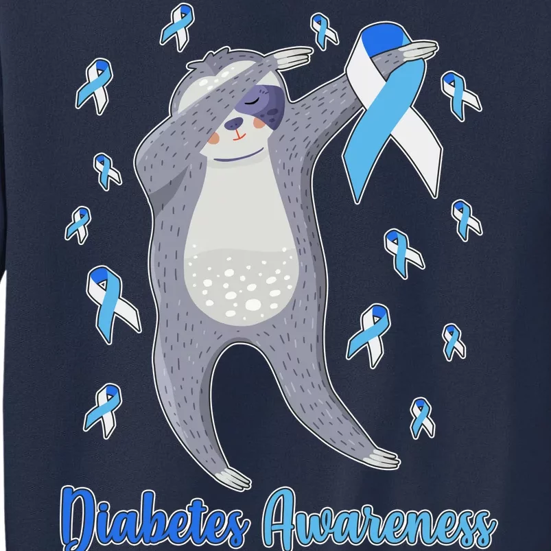 Diabetes Awareness Dabbing Sloth Sweatshirt