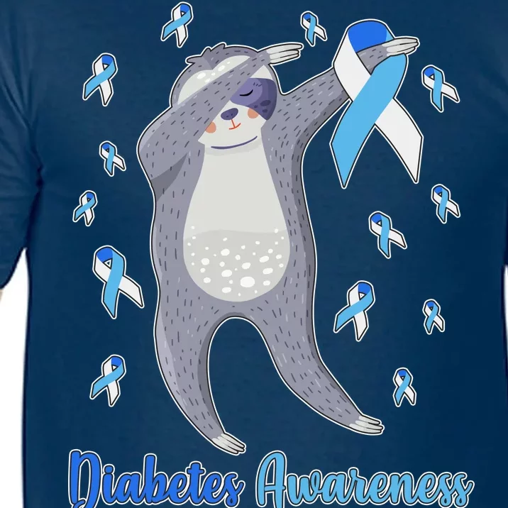 Diabetes Awareness Dabbing Sloth Comfort Colors T-Shirt