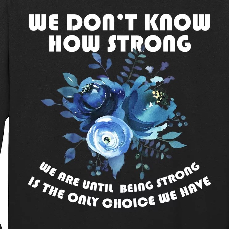 Diabetes Awareness Florial Long Sleeve Shirt