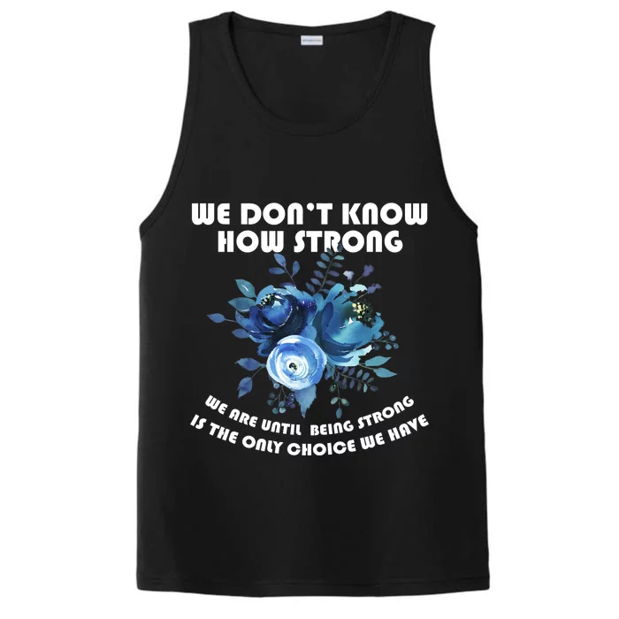 Diabetes Awareness Florial Performance Tank