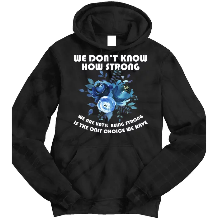 Diabetes Awareness Florial Tie Dye Hoodie