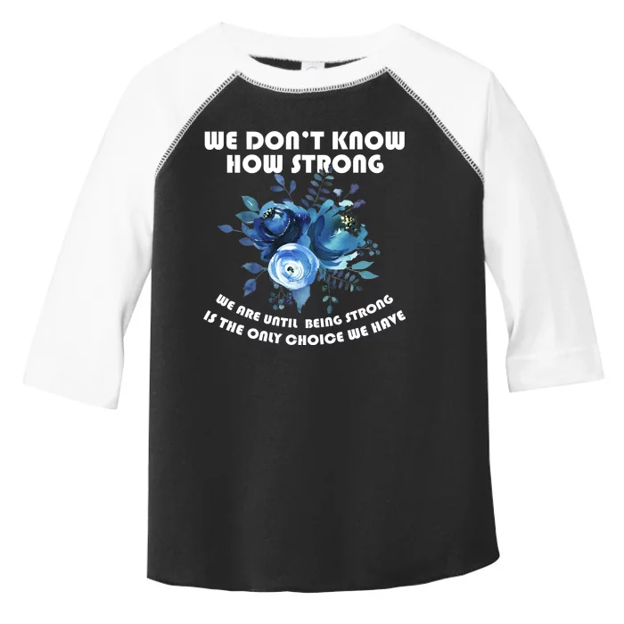 Diabetes Awareness Florial Toddler Fine Jersey T-Shirt