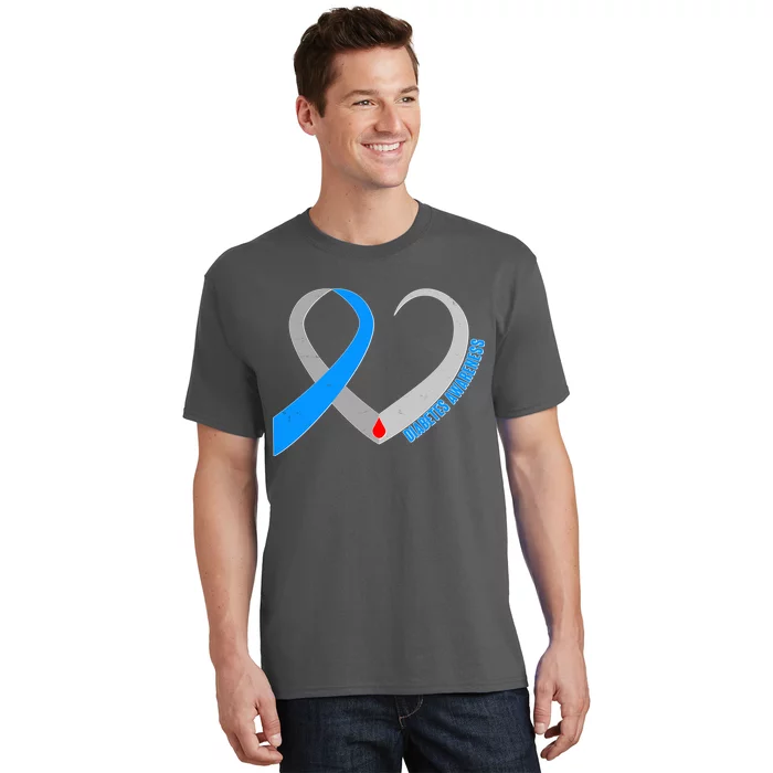 Diabetes Awareness Heart T-Shirt